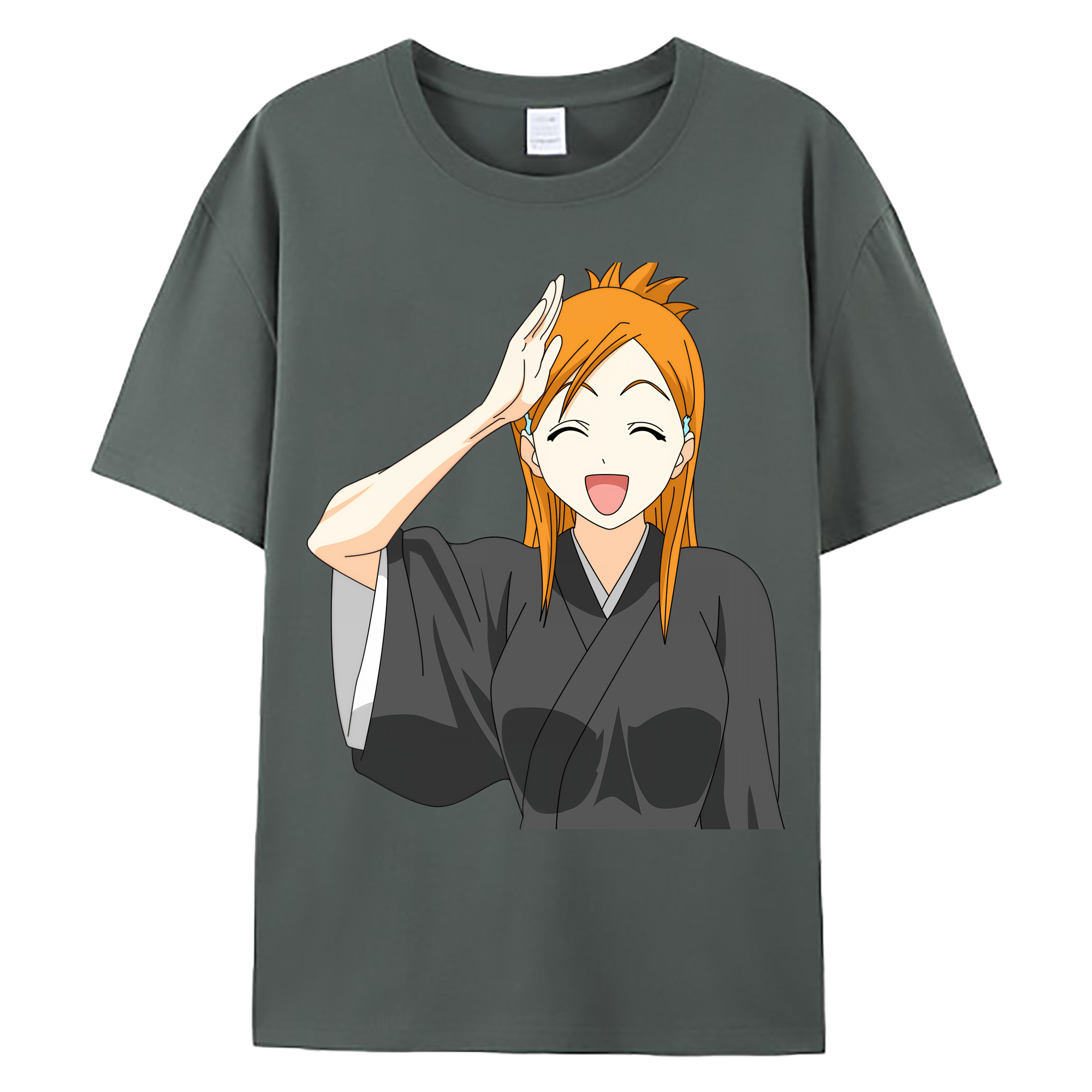 （画像用） ブリーチ 井上織姫（いのうえおりひめ） BLEACH Inoue Orihime 綿100％ メンズ半袖Tシャツ｜肌触りやわらか＆通気性